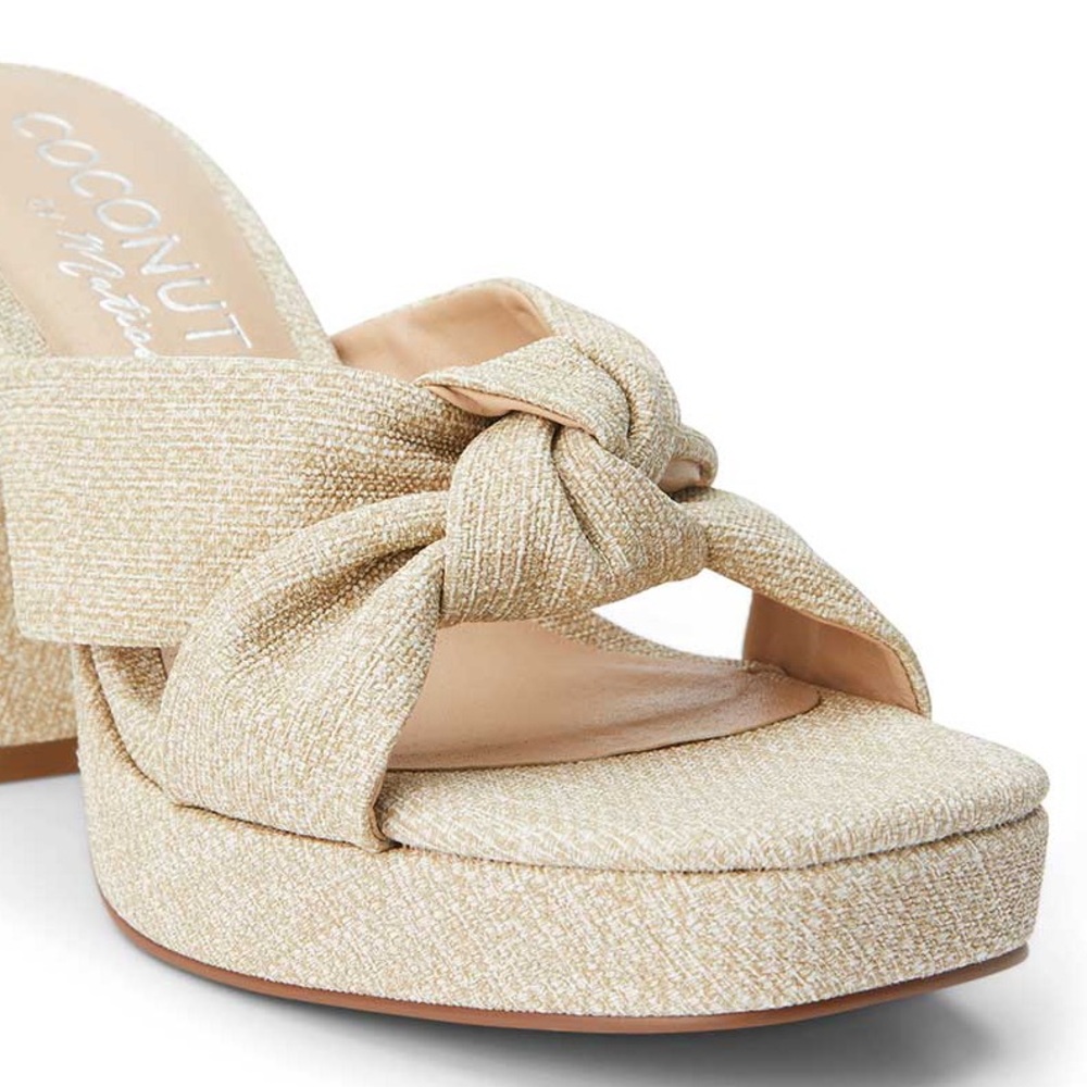 Coconuts by Matisse Tan Knotted Mules